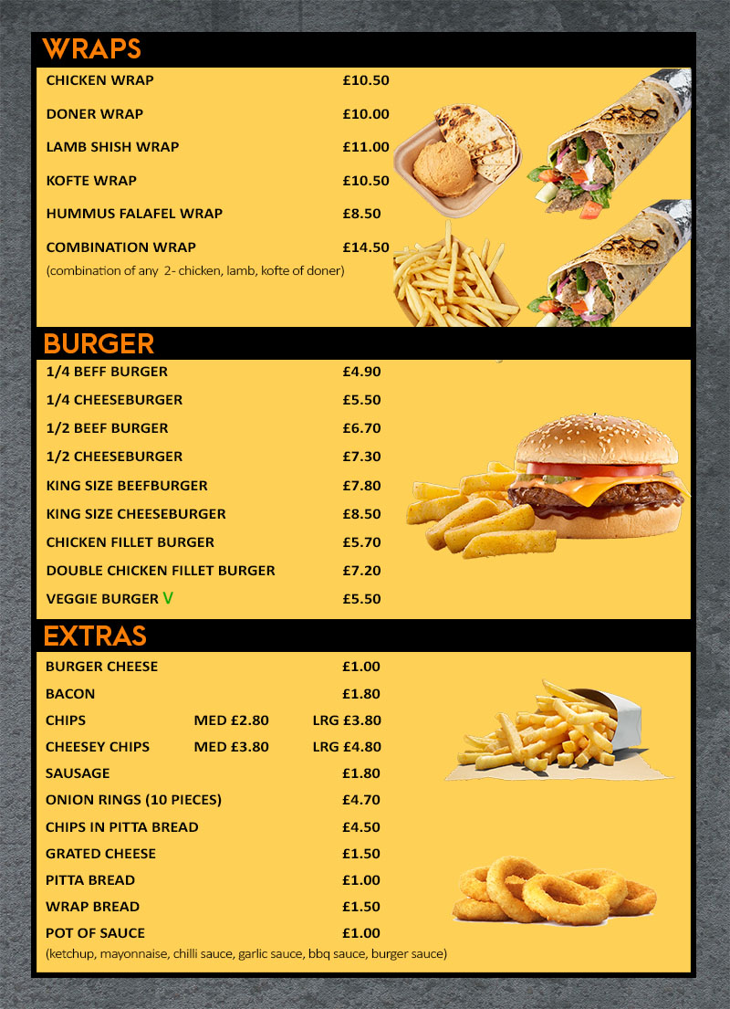 Ringmer Grill & Kebabs - 01273 933770 | Menu